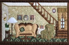 Home Sweet Home Art Quilt 6 small