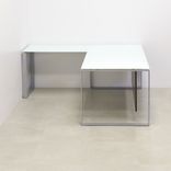 Custom Executive Office Desk L-Shape, Tempered Glass Top - Aspen L-Shape Desk 5 small