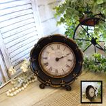 Courtly Clock Checked Clock Hand Painted Black And White Checks Clock 6 small