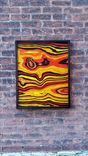 Wood Dye On Wood Panel Abstract Painting 2 small