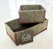 Wool Felt Boxes + Vessels 5 small