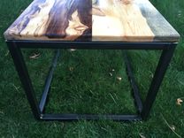 Beetle Kill (Bluestain) Pine Wood Coffee Table - Handmade In Denver 3 small