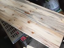 Kitchen Island - Steel And Bluestain Pine - Made In Colorado 3 small