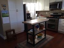 Kitchen Island - Steel And Bluestain Pine - Made In Colorado 1 small