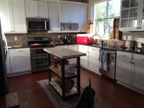 Kitchen Island - Steel And Bluestain Pine - Made In Colorado 4 small