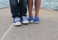 Custom Made Galaxy Inspired Shoes 2 small