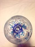 Custom Made Flower Design Wine Glasses 4 small