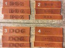 Handmade Personalized Brown Leather Dog Collar With Free Name 2 small