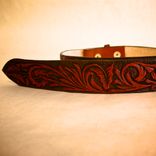 Hand Tooled Leather Belt 3 small