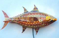 Copper Albacore Tuna Sconce 1 small
