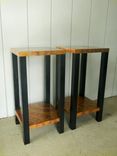 Pair Of Copper 'Drink' Tables (Or End Tables) 2 small