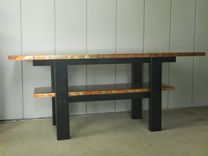 Copper Coffee Table With Magazine Shelf 4 small