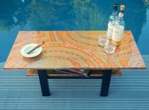 Copper Coffee Table With Magazine Shelf 1 small