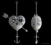 "Til Death Do Us Part" Heart Skull 5 small