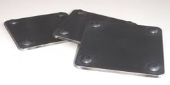 Industrial Chic Coasters; Steel Beverage Coaster Sets 5 small