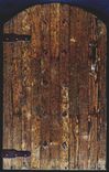 Old World Castle Gate; Rustic Solid Wood Courtyard Gates 1 small