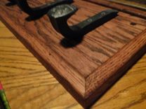 Handmade Coat Rack With Railroad Spike Hooks 2 small