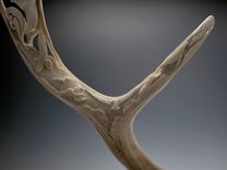 Sea Dance ~ Hand Carved Shed Antler 4 small