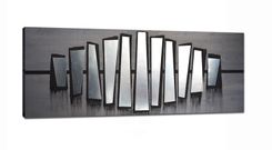 Fierce Parallel 60x24 - Wood Wall Art, Metal Wall Art, Modern Wall Art, Wall Decor, Abstract Art 2 small