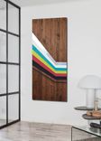 Mod Spectra 48x20 - Wood Wall Art, Metal Wall Art, Modern Wall Art, Wall Decor 1 small