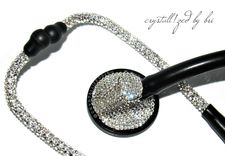 Crystallized Littmann Master Cardiology Stethoscope Medical Nurse Bling European Crystals Bedazzled 2 small
