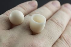 Carved Corian Ring 6 small