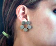 Sterling Silver Disk Earrings 2 small