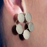 Sterling Silver Disk Earrings 3 small