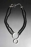 Sterling Silver Hoop Necklace With Beads Or Chain 2 small