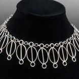 Sterling Silver Necklace With Mix-And-Match Threaded Elements 1 small