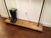 Industrial Urban Garment Rack With Top Shelf 2 small