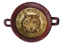 Wooden Decorative Kylix - Drinking Cups And Vases Greek 2 small