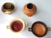 Wooden Decorative Kylix - Drinking Cups And Vases Greek 4 small