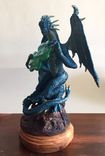 Fantasy Sculpted Figurines Dragon Holding A Four Clover Leaf 1 small