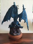 Fantasy Sculpted Figurines Dragon Holding A Four Clover Leaf 5 small