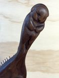 Hairbrush Keepsake With Monogram And Animal Sculpted Handle 4 small