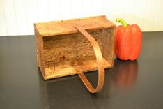 Shaker Inspired Wood Box / Basket Wormy Maple 2 small