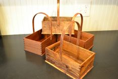 Shaker Inspired Wood Box / Basket Wormy Maple 4 small