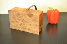 Shaker Inspired Wood Box / Basket Wormy Maple 3 small