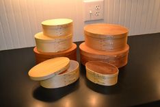Cherry Shaker Style Oval Box 3 small