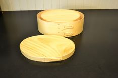 Set / Pair Of Nesting Shaker Style Oval Boxes Pine Sale 3 small