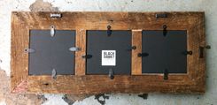 3 Opening Natural Reclaimed Wood Picture Frame (4x4) 4 small