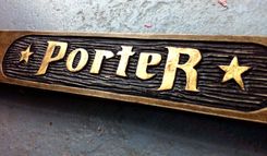 Hand Carved & Gilded Lettering On Hardwood Frame 1 small