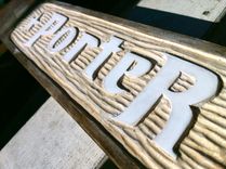 Hand Carved & Gilded Lettering On Hardwood Frame 3 small