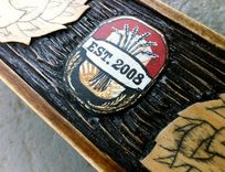 Hand Carved & Gilded Lettering On Hardwood Frame 5 small