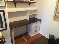 Custom Desk With Adjustable Hutch 3 small