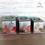 Tropical Decor Hibiscus Canister Set Vintage Rehab Hardwood 1 small