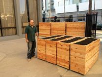 Portable Privacy Living Wall Planter 4 small