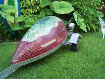 The "Red Boat" Outdoor Lighted Sculpture 1 small