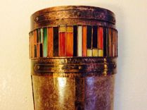 Copper,Mica And Stained Glass Sconces 1 small